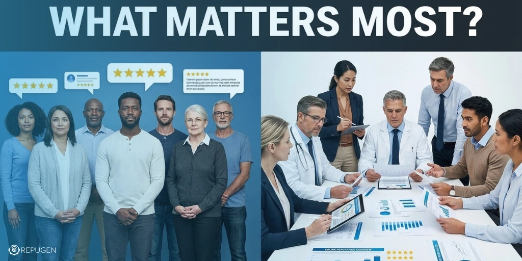 We Asked 100+ Healthcare Experts Which Review Metrics Matter Most. Here's How Their Views Compare With Our Patient Study